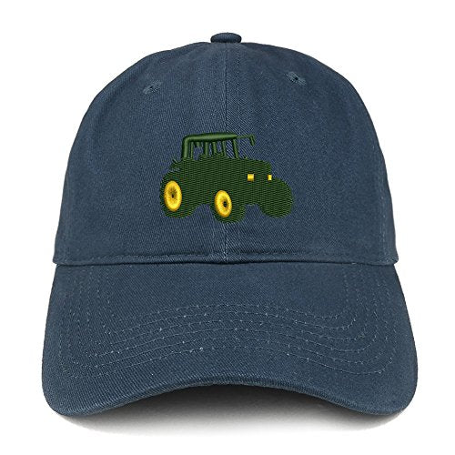 Trendy Apparel Shop Tractor Embroidered Low Profile Soft Cotton Baseball Cap