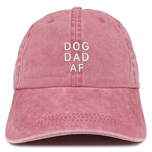 Trendy Apparel Shop Dog Dad AF Embroidered Washed Low Profile Cap