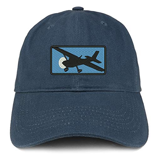 Trendy Apparel Shop Cessna Airplane Embroidered Unstructured Cotton Dad Hat