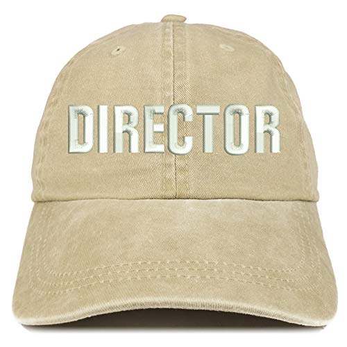 Trendy Apparel Shop Director Embroidered Washed Low Profile Cap