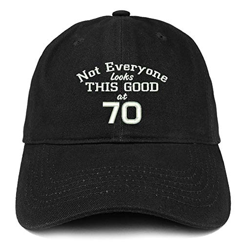 Trendy Apparel Shop 70 Embroidered Soft Crown 100% Brushed Cotton Cap