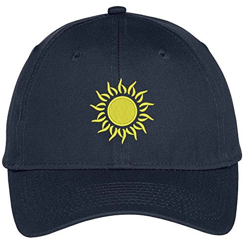 Trendy Apparel Shop Sunburst Embroidered High Profile Structured Baseball Cap