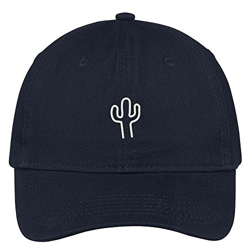 Trendy Apparel Shop Cactus Embroidered Soft Low Profile Adjustable Cotton Cap