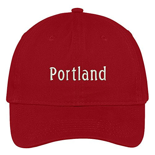 Trendy Apparel Shop Portland City Embroidered Low Profile 100% Cotton Adjustable Cap