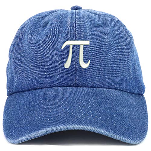 Trendy Apparel Shop Youth Sized Pi Math Symbol Embroidered Adjustable Unstructured Baseball Cap