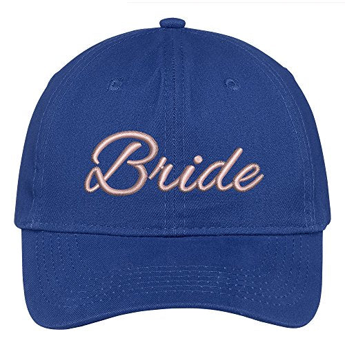 Trendy Apparel Shop Bride Wedding Theme Embroidered Soft Crown Cotton Cap