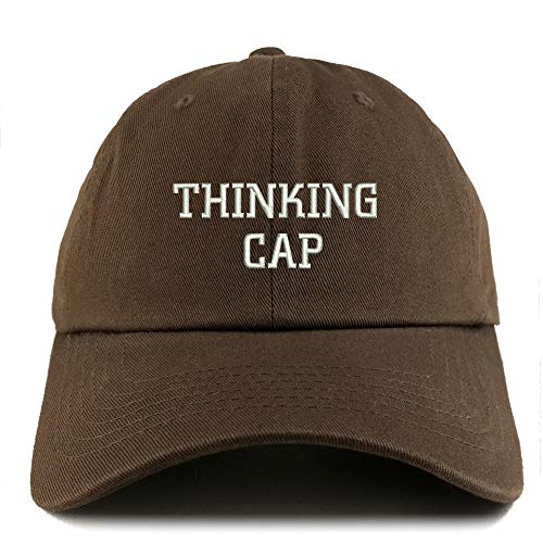 Trendy Apparel Shop Thinking Cap Solid Adjustable Unstructured Dad Hat