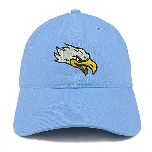 Trendy Apparel Shop Eagle Head Embroidered Low Profile Soft Cotton Baseball Cap