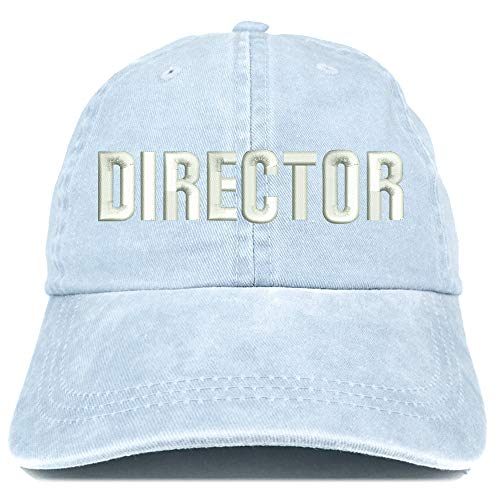 Trendy Apparel Shop Director Embroidered Washed Low Profile Cap