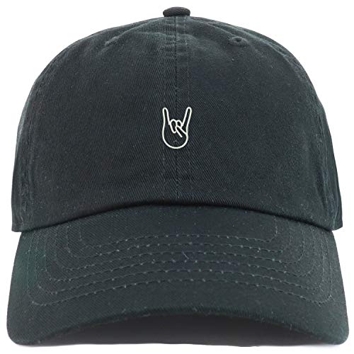 Trendy Apparel Shop Youth Rock On Logo Adjustable Soft Crown Baseball Cap