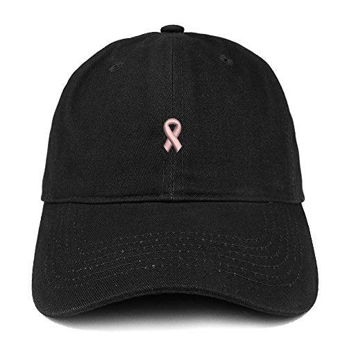 Trendy Apparel Shop Mini Awareness Ribbon Embroidered Low Profile Soft Cotton Baseball Cap