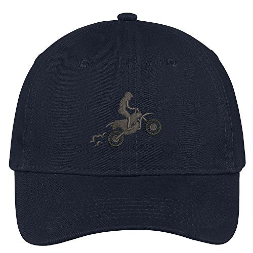 Trendy Apparel Shop Motocross Bike Embroidered Soft Crown 100% Brushed Cotton Cap