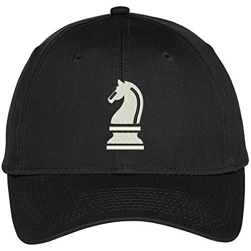 Trendy Apparel Shop Chess Knight Embroidered Adjustable Baseball Cap