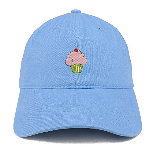 Trendy Apparel Shop Cup Cake Embroidered Low Profile Soft Cotton Baseball Cap