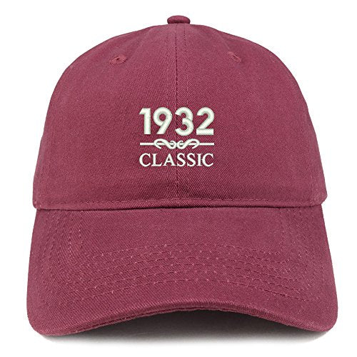 Trendy Apparel Shop Classic 1932 Embroidered Retro Soft Cotton Baseball Cap