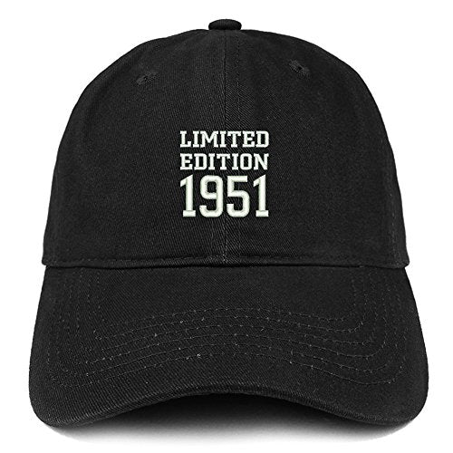 Trendy Apparel Shop Limited Edition 1951 Embroidered Birthday Gift Brushed Cotton Cap
