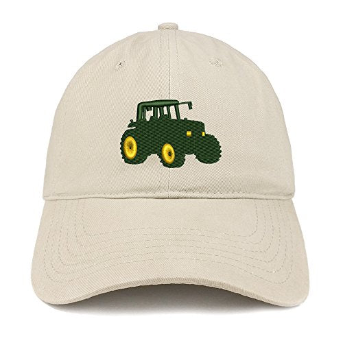 Trendy Apparel Shop Tractor Embroidered Low Profile Soft Cotton Baseball Cap