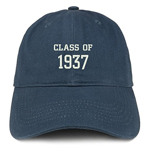 Trendy Apparel Shop Class of 1937 Embroidered Reunion Brushed Cotton Baseball Cap