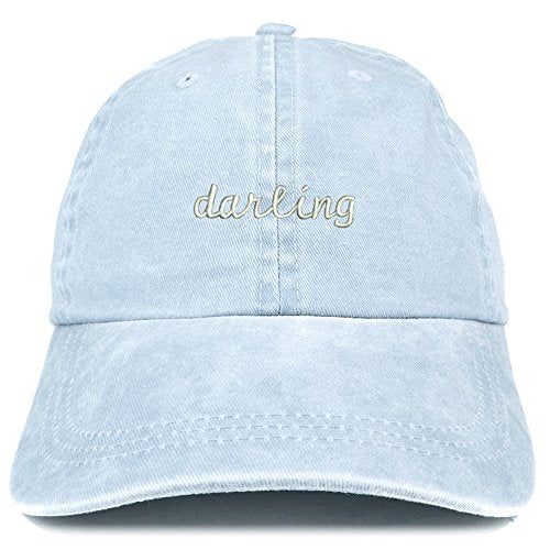 Trendy Apparel Shop Darling Embroidered Washed Cotton Adjustable Cap