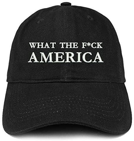 Trendy Apparel Shop FCK America Embroidered Low Profile Brushed Cotton Cap