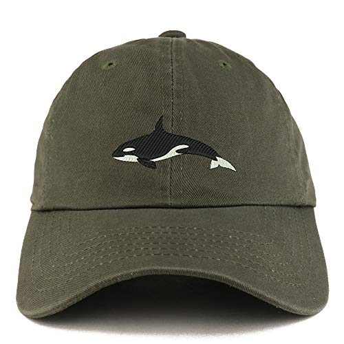 Trendy Apparel Shop Orca Killer Whale Solid Adjustable Unstructured Dad Hat