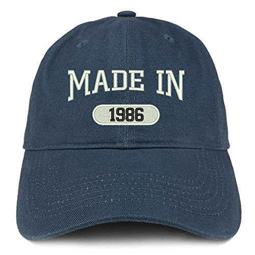 Trendy Apparel Shop Made in 1985 Embroidered 35th Birthday Brushed Cotton Cap