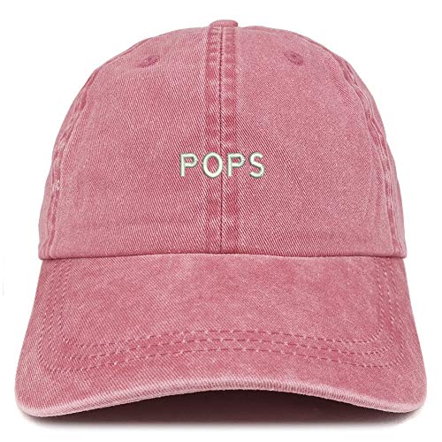 Trendy Apparel Shop Pops Embroidered Washed Low Profile Cap