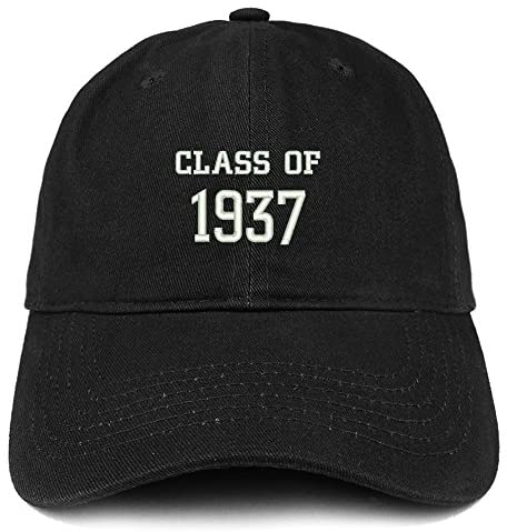 Trendy Apparel Shop Class of 1937 Embroidered Reunion Brushed Cotton Baseball Cap