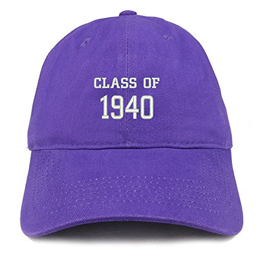 Trendy Apparel Shop Class of 1940 Embroidered Reunion Brushed Cotton Baseball Cap