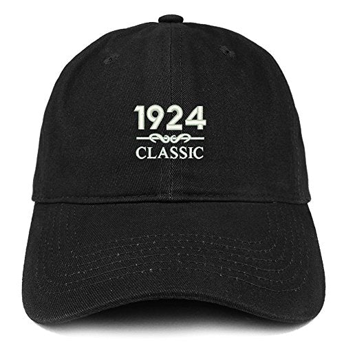 Trendy Apparel Shop Classic 1924 Embroidered Retro Soft Cotton Baseball Cap