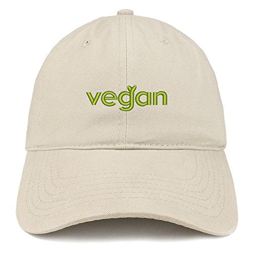 Trendy Apparel Shop Vegan Embroidered Low Profile Brushed Cotton Cap