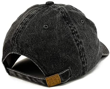 Trendy Apparel Shop Dad Capital Gold Thread Pigment Dyed Low Profile Cotton Cap