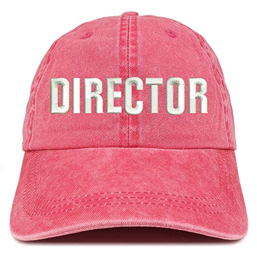 Trendy Apparel Shop Director Embroidered Washed Low Profile Cap