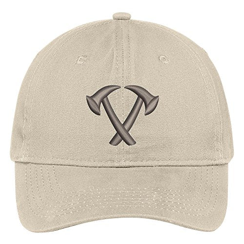 Trendy Apparel Shop Mini Fire Axes Embroidered Soft Brushed Cotton Low Profile Cap