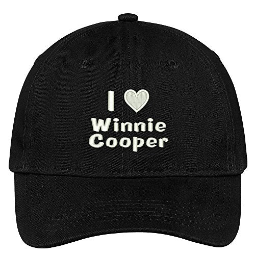 Trendy Apparel Shop I Love Winnie Cooper Embroidered Low Profile Deluxe Cotton Cap