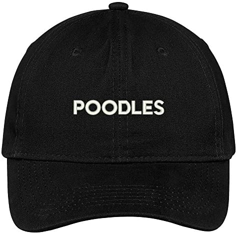 Trendy Apparel Shop Poodles Dog Breed Embroidered Dad Hat Adjustable Cotton Baseball Cap