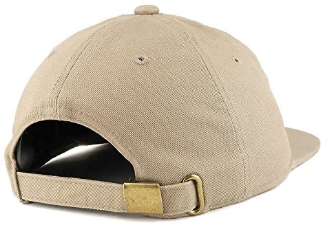 Trendy Apparel Shop Crescent Moon Embroidered Unstructured Flatbill Adjustable Cap