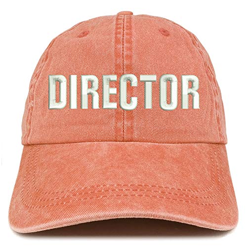 Trendy Apparel Shop Director Embroidered Washed Low Profile Cap