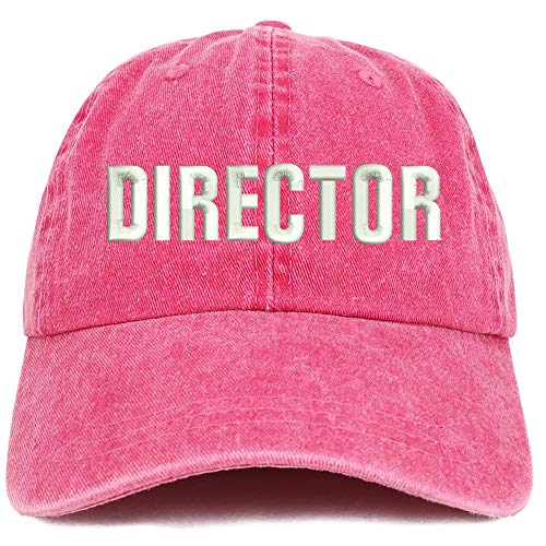 Trendy Apparel Shop Director Embroidered Washed Low Profile Cap