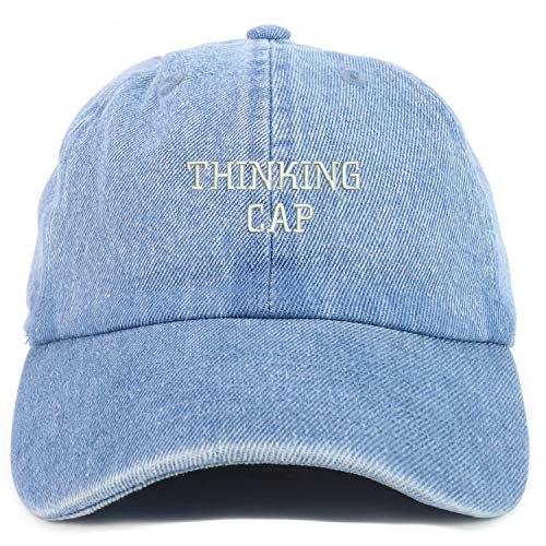 Trendy Apparel Shop Youth Thinking Cap Adjustable Soft Crown Baseball Cap