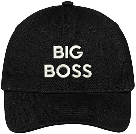 Trendy Apparel Shop Big Boss Embroidered Cap Premium Cotton Dad Hat