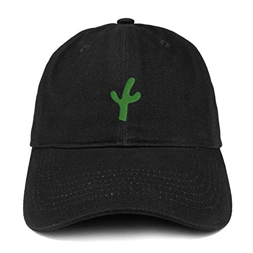 Trendy Apparel Shop Small Cactus Embroidered Low Profile Soft Cotton Baseball Cap