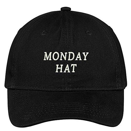 Trendy Apparel Shop Monday Hat Embroidered Soft Cotton Low Profile Dad Hat Baseball Cap