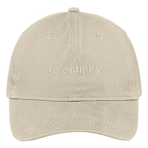 Trendy Apparel Shop Serendipity Embroidered 100% Cotton Adjustable Cap