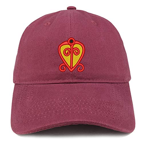 Trendy Apparel Shop Adinkra Power of Love Soft Crown 100% Brushed Cotton Cap