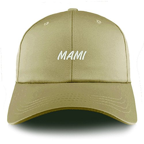 Trendy Apparel Shop Mami Embroidered Structured Satin Adjustable Cap