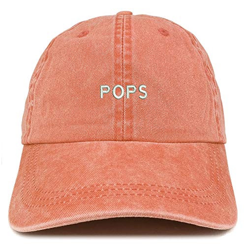 Trendy Apparel Shop Pops Embroidered Washed Low Profile Cap