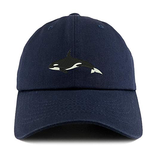 Trendy Apparel Shop Orca Killer Whale Solid Adjustable Unstructured Dad Hat