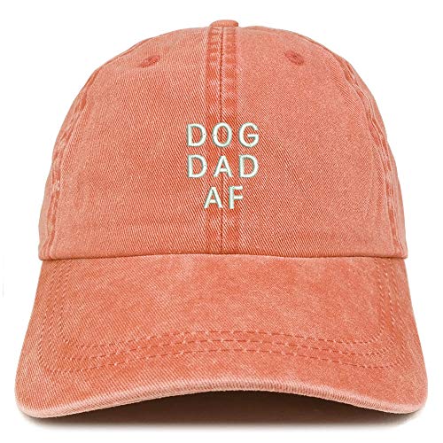 Trendy Apparel Shop Dog Dad AF Embroidered Washed Low Profile Cap