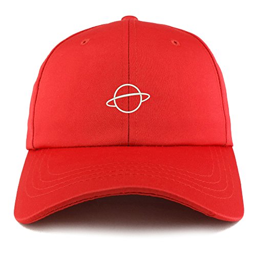 Trendy Apparel Shop Planet Embroidered Structured Satin Adjustable Cap